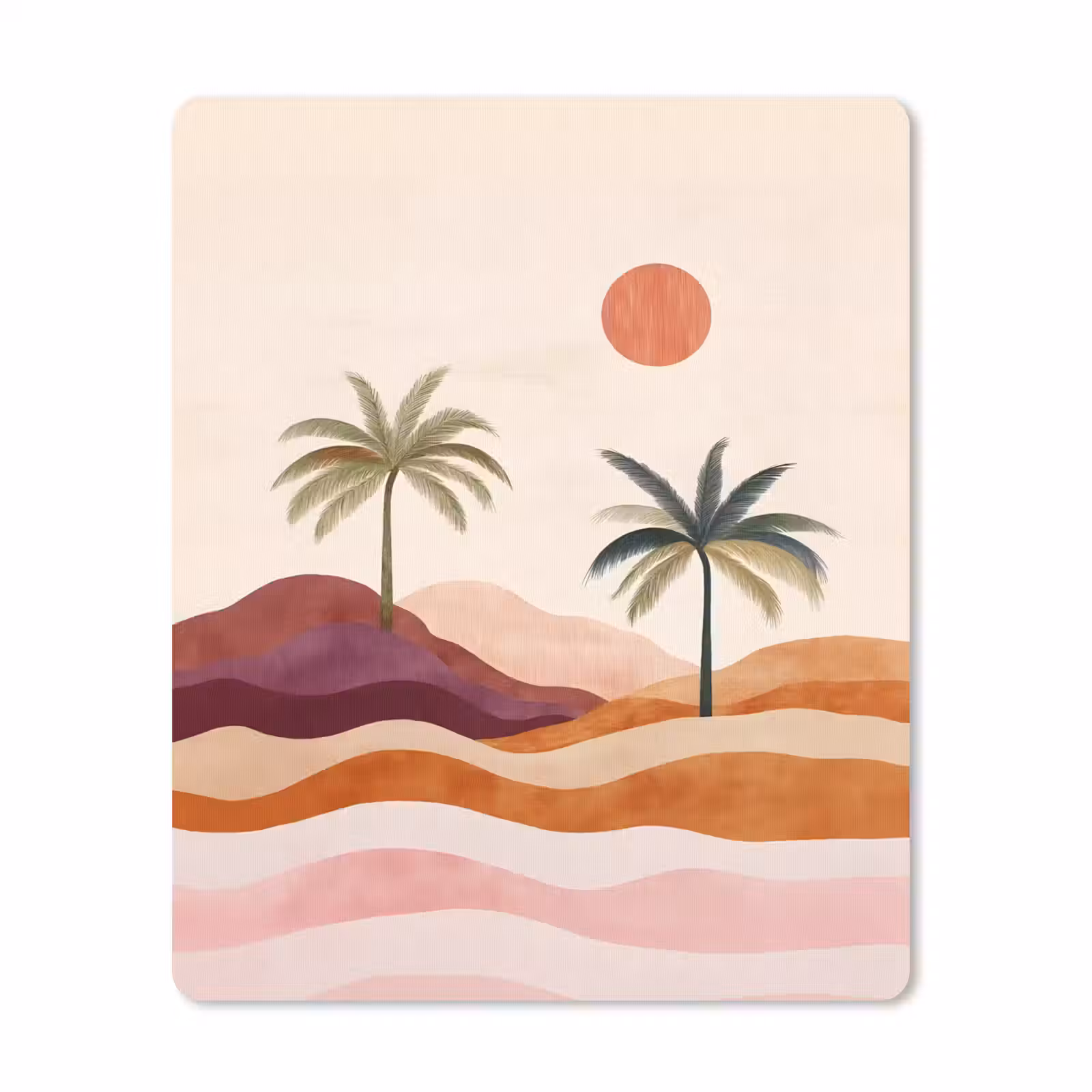 Muismat - Palmbomen - Abstract - Zon - Heuvels — 1