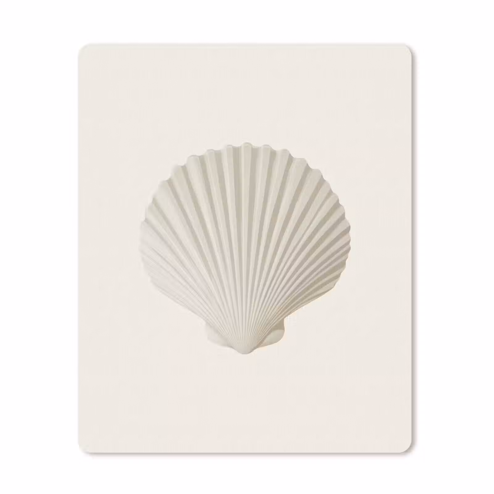 Muismat - Schelp - Minimalistisch - Wit — 1