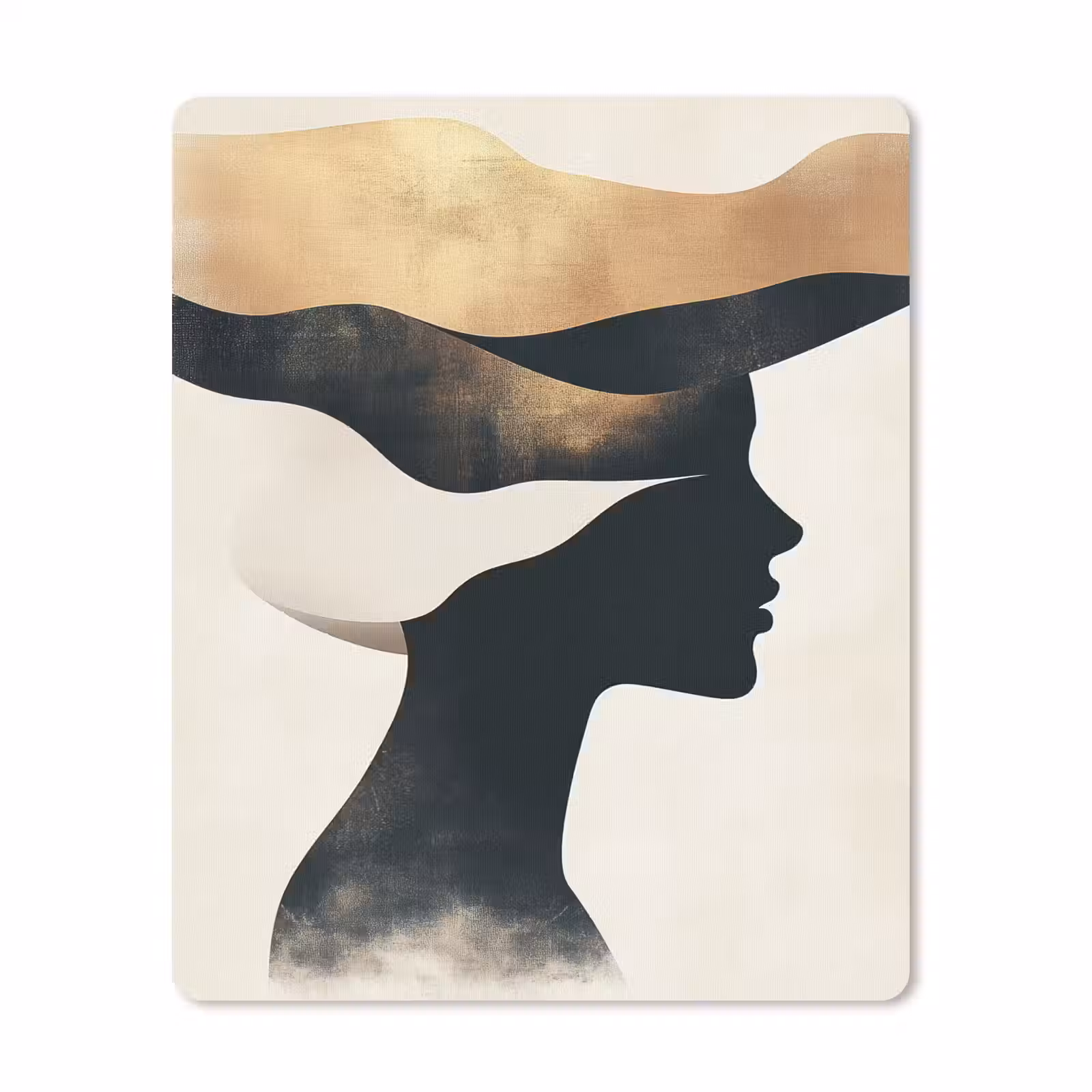 Muismat - Vrouw - Golven - Zwart — 1