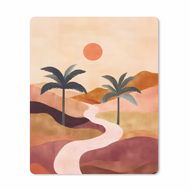 Muismat - Heuvels - Palmbomen - Abstract — 1