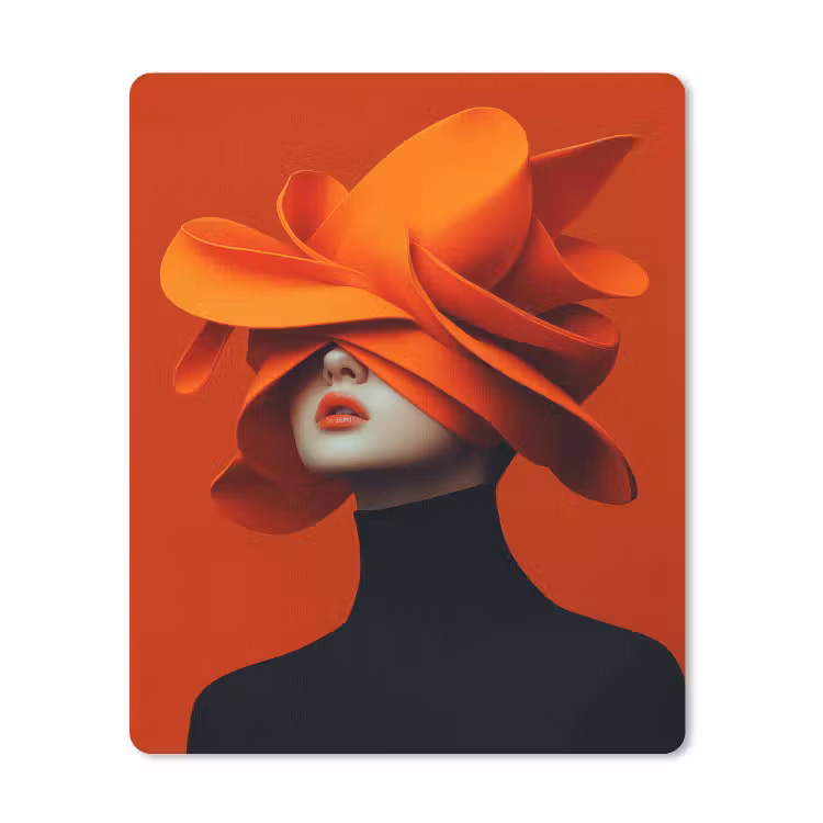 Muismat - Oranje - Hoed - Vrouw — 1