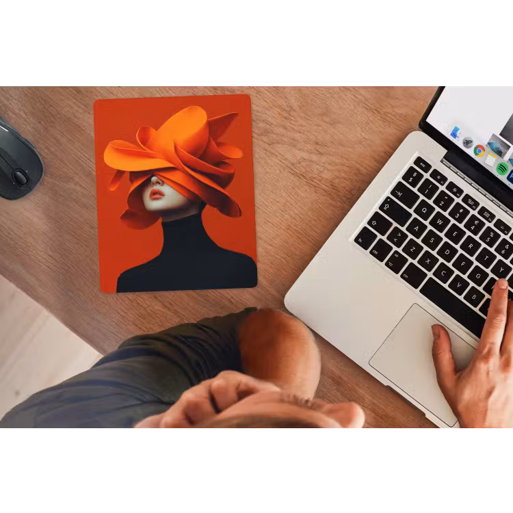 Muismat - Oranje - Hoed - Vrouw — 2
