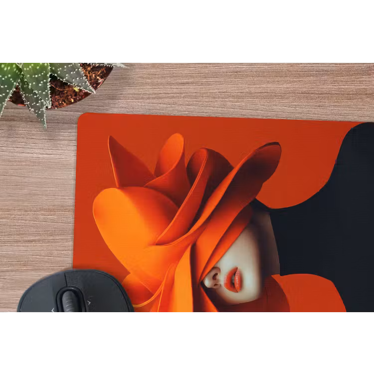 Muismat - Oranje - Hoed - Vrouw — 5