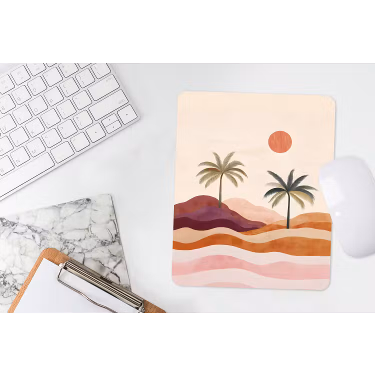 Muismat - Palmbomen - Abstract - Zon - Heuvels — 4