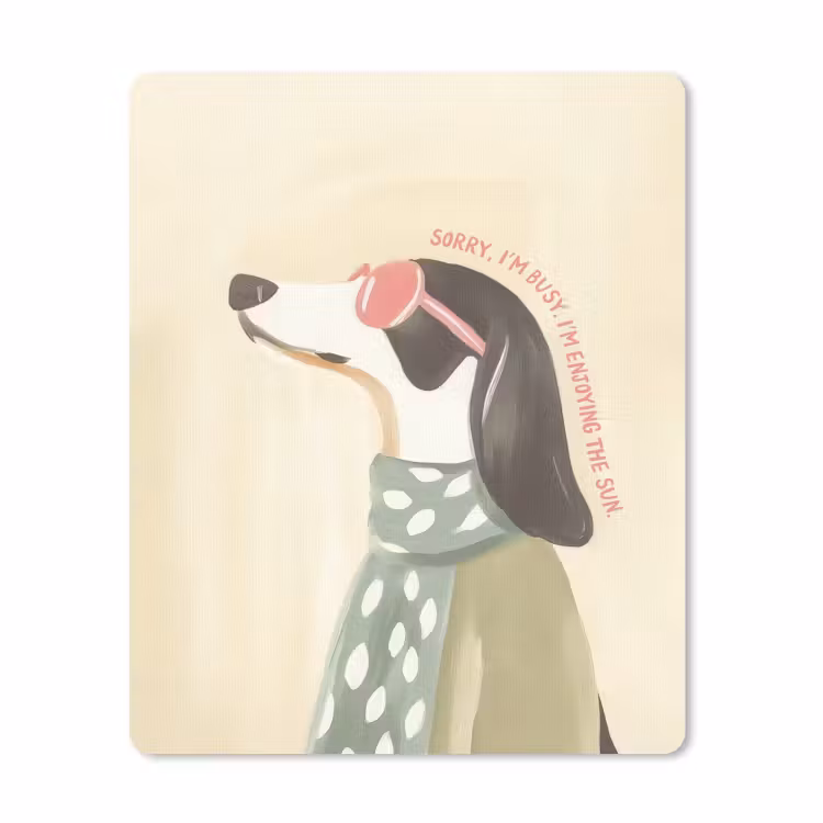 Muismat - Quote - Hond - Zonnebril — 1