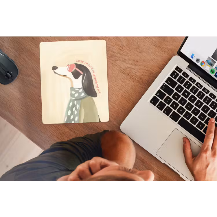 Muismat - Quote - Hond - Zonnebril — 2