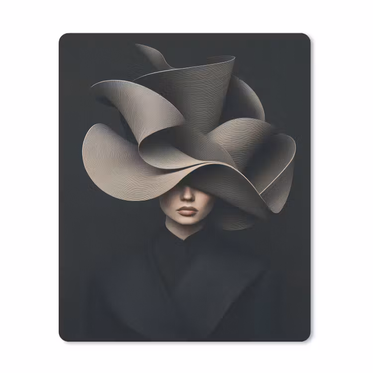 Muismat - Zwarte - Hoed - Vrouw — 1