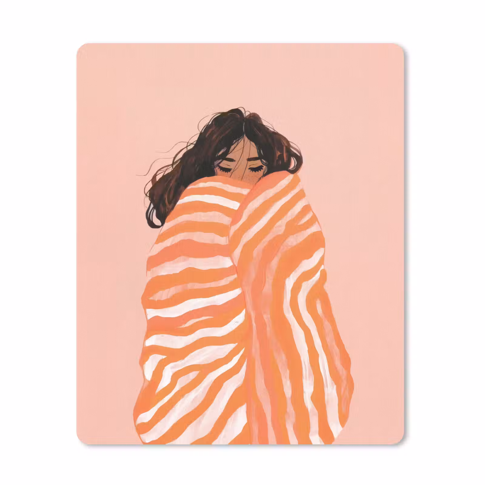 Muismat - Meisje - Deken - Gestreept - Oranje — 1