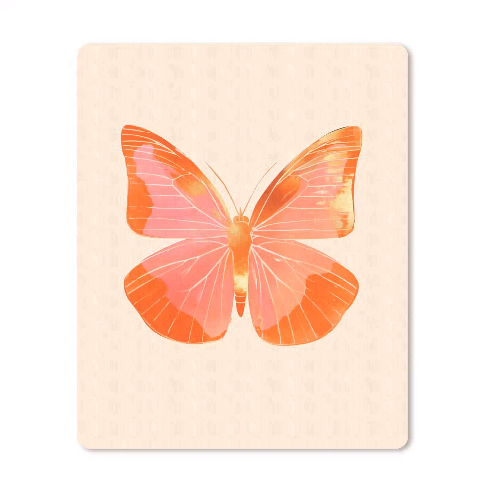 Muismat - Vlinder - Minimalistisch - Roze — 1