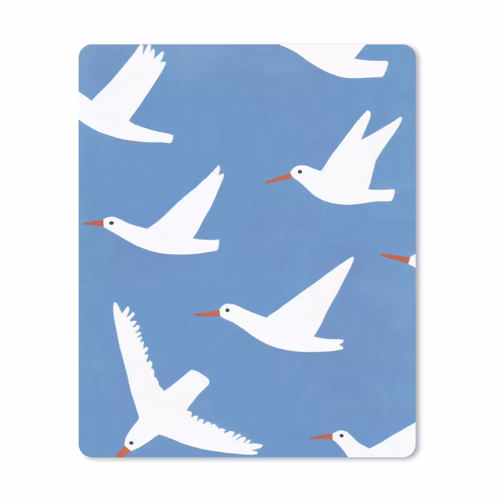 Muismat - Vogels - Wit - Patroon — 1