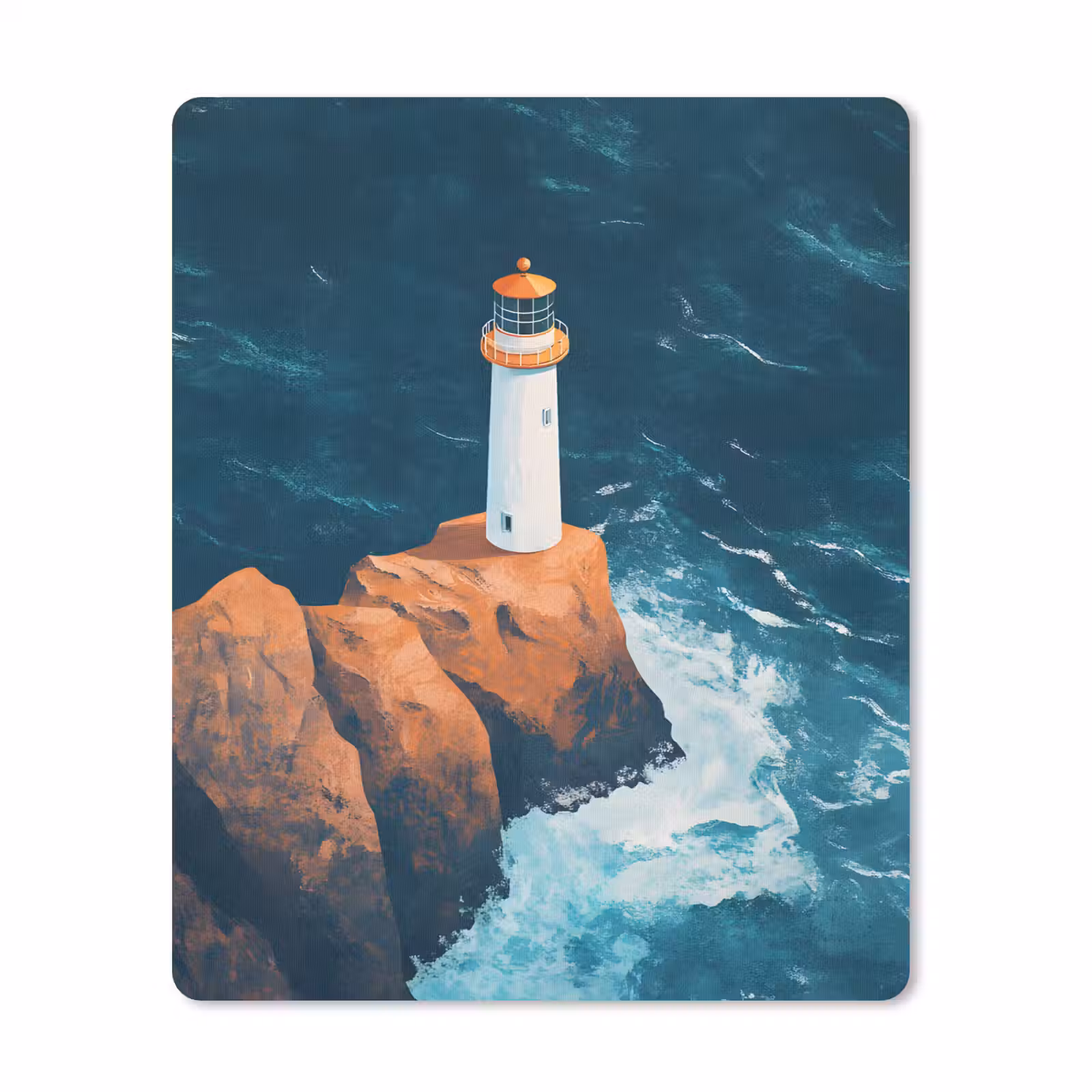 Muismat - Vuurtoren - Rots - Zee - Golven — 1