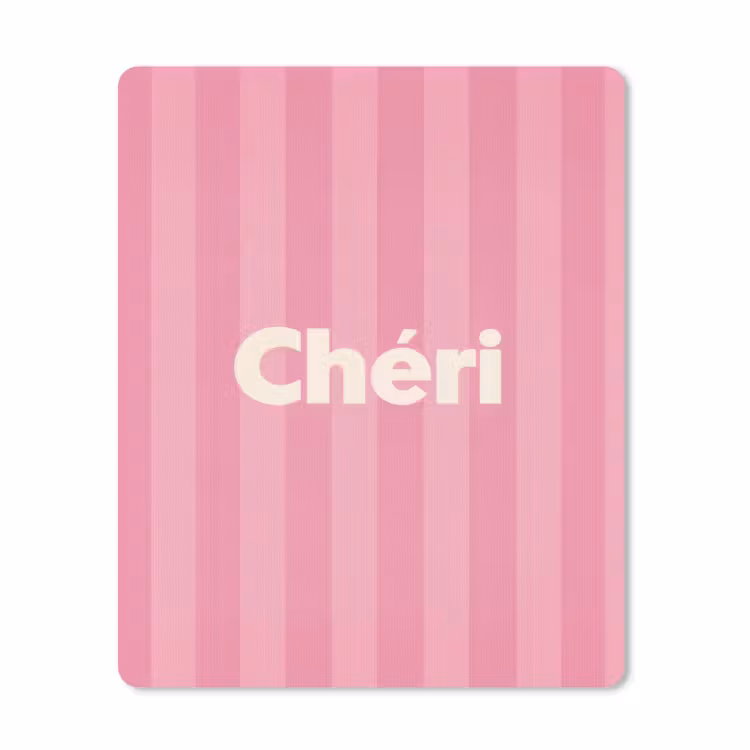 Muismat - Gestreept - Roze - Chéri — 1
