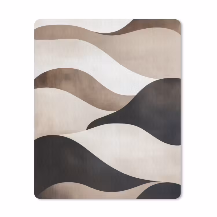 Muismat - Golven - Abstract - Beige — 1