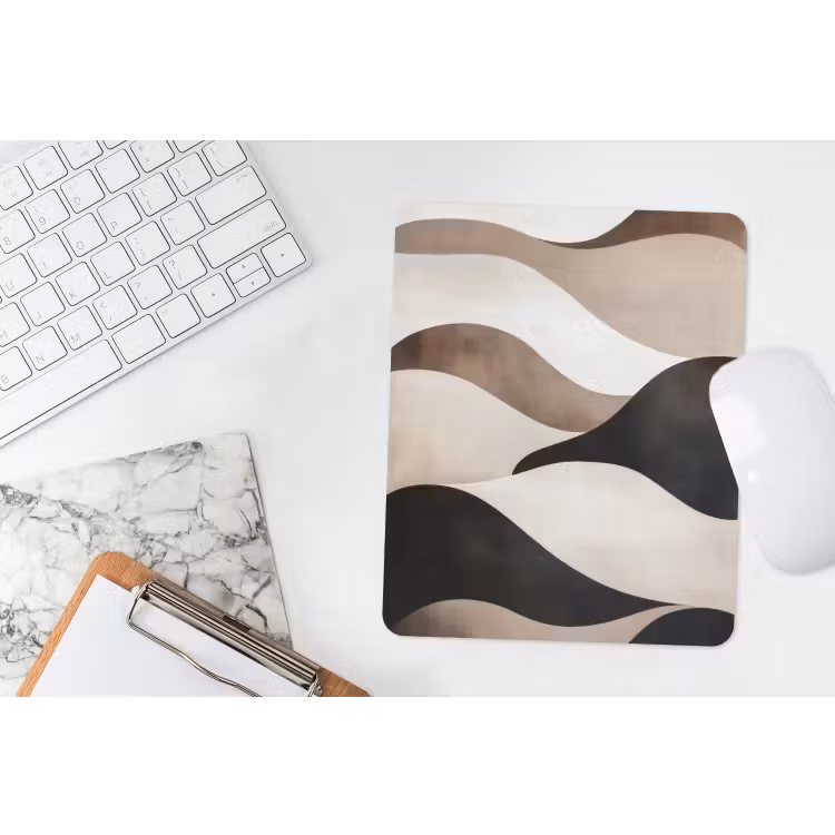 Muismat - Golven - Abstract - Beige — 4