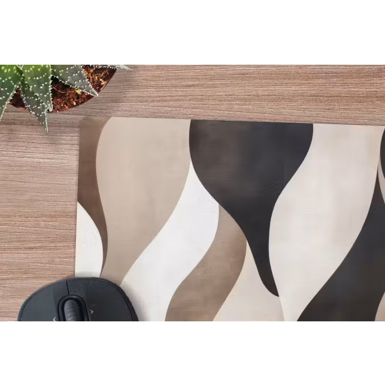 Muismat - Golven - Abstract - Beige — 5