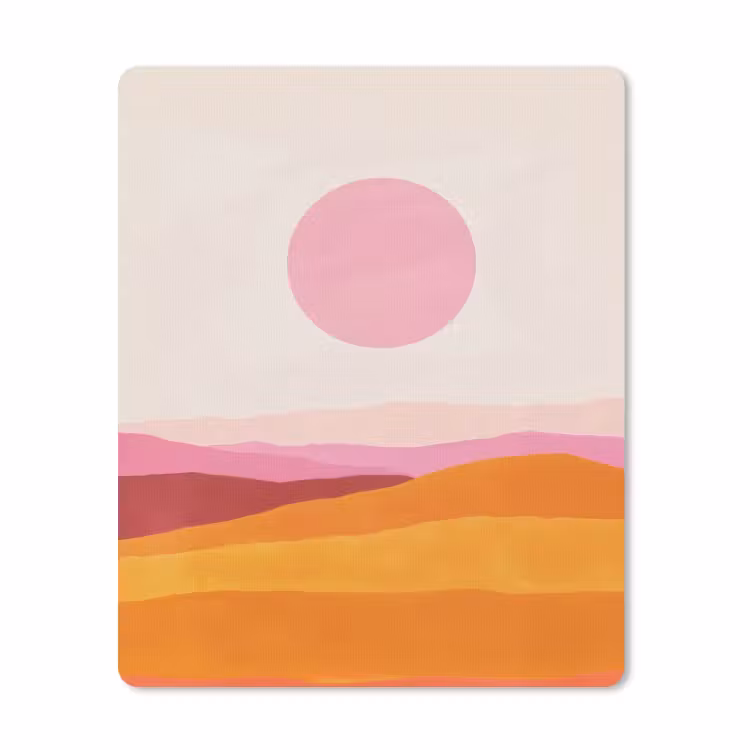 Muismat - Heuvels - Oranje - Zon - Abstract — 1