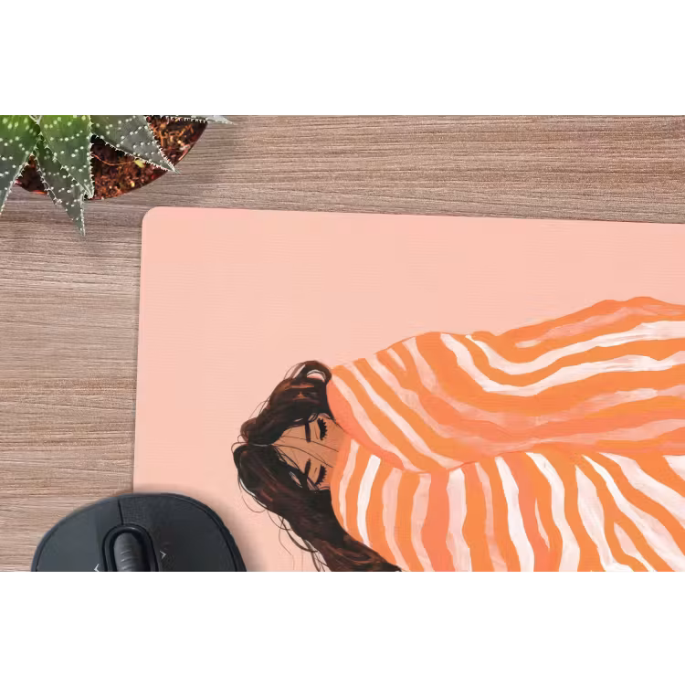 Muismat - Meisje - Deken - Gestreept - Oranje — 5