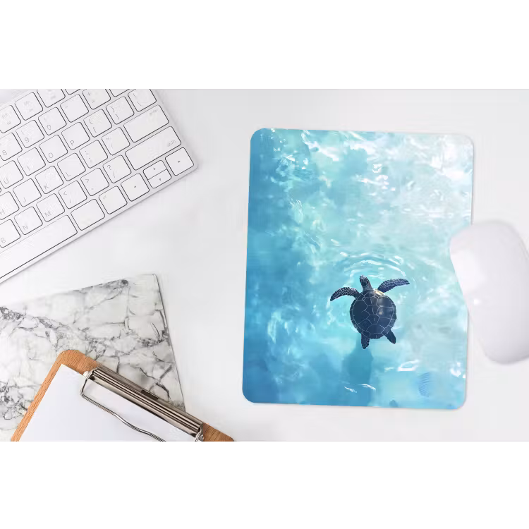Muismat - Schildpad - Zee - Blauw - Schittering — 4