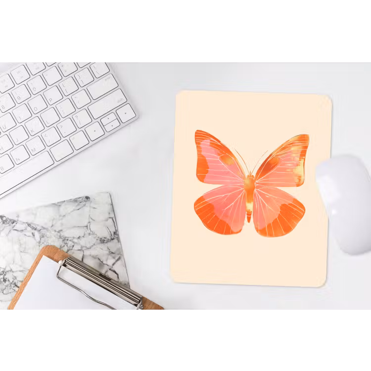 Muismat - Vlinder - Minimalistisch - Roze — 4
