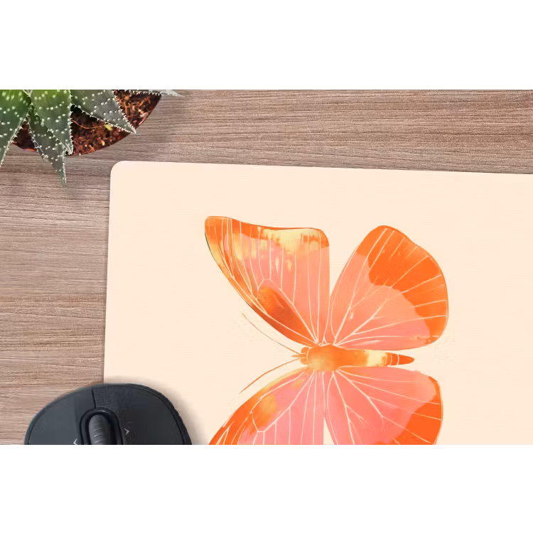 Muismat - Vlinder - Minimalistisch - Roze — 5