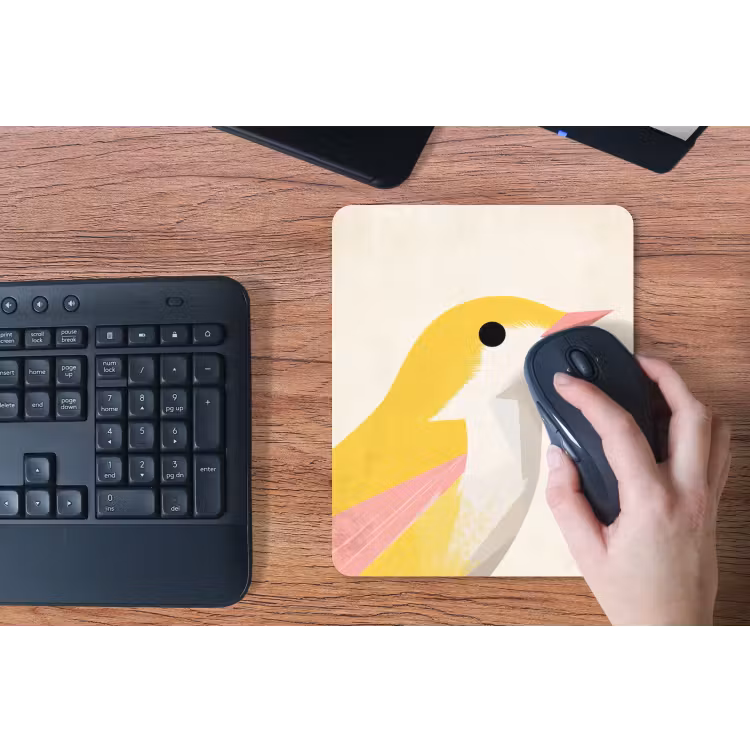 Muismat - Vogel - Minimalistisch - Geel — 3