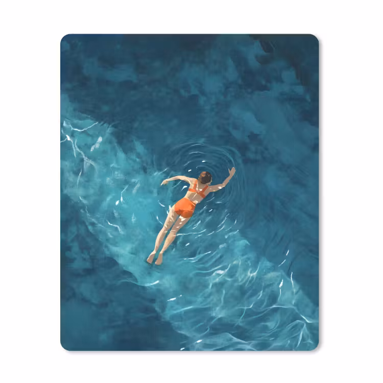 Muismat - Vrouw - Water - Bikini - Oranje — 1