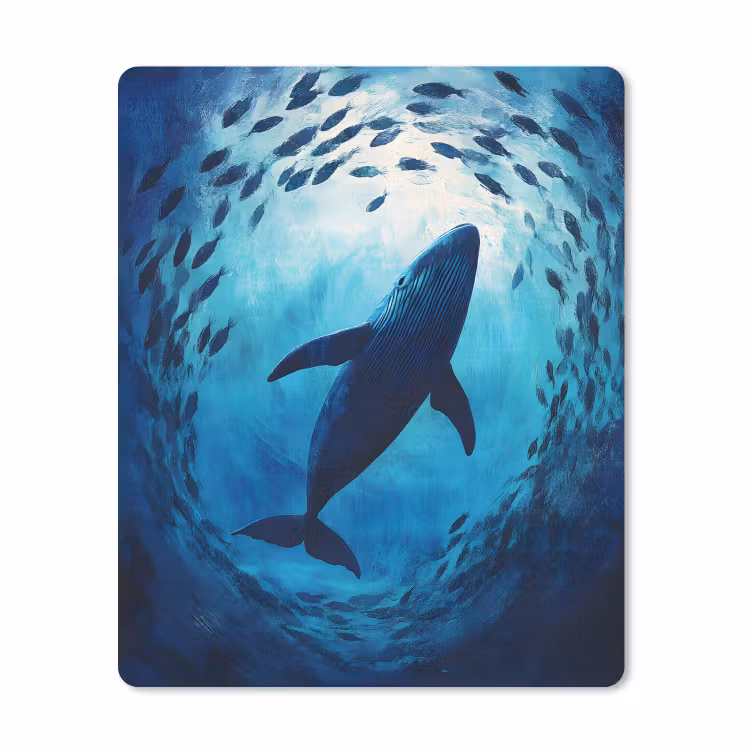 Muismat - Walvis - Vissen - Donkerblauw — 1