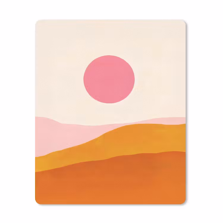 Muismat - Zon - Heuvels - Abstract - Roze — 1