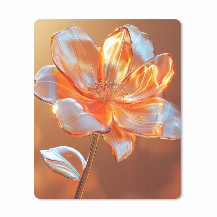 Muismat - Glazen - Bloem - Zonlicht — 1