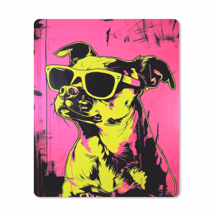 Muismat - Hond - Zonnebril - Roze - Art — 1