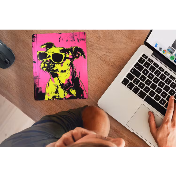 Muismat - Hond - Zonnebril - Roze - Art — 2