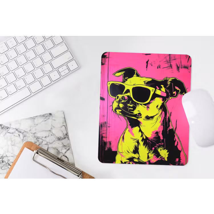 Muismat - Hond - Zonnebril - Roze - Art — 4