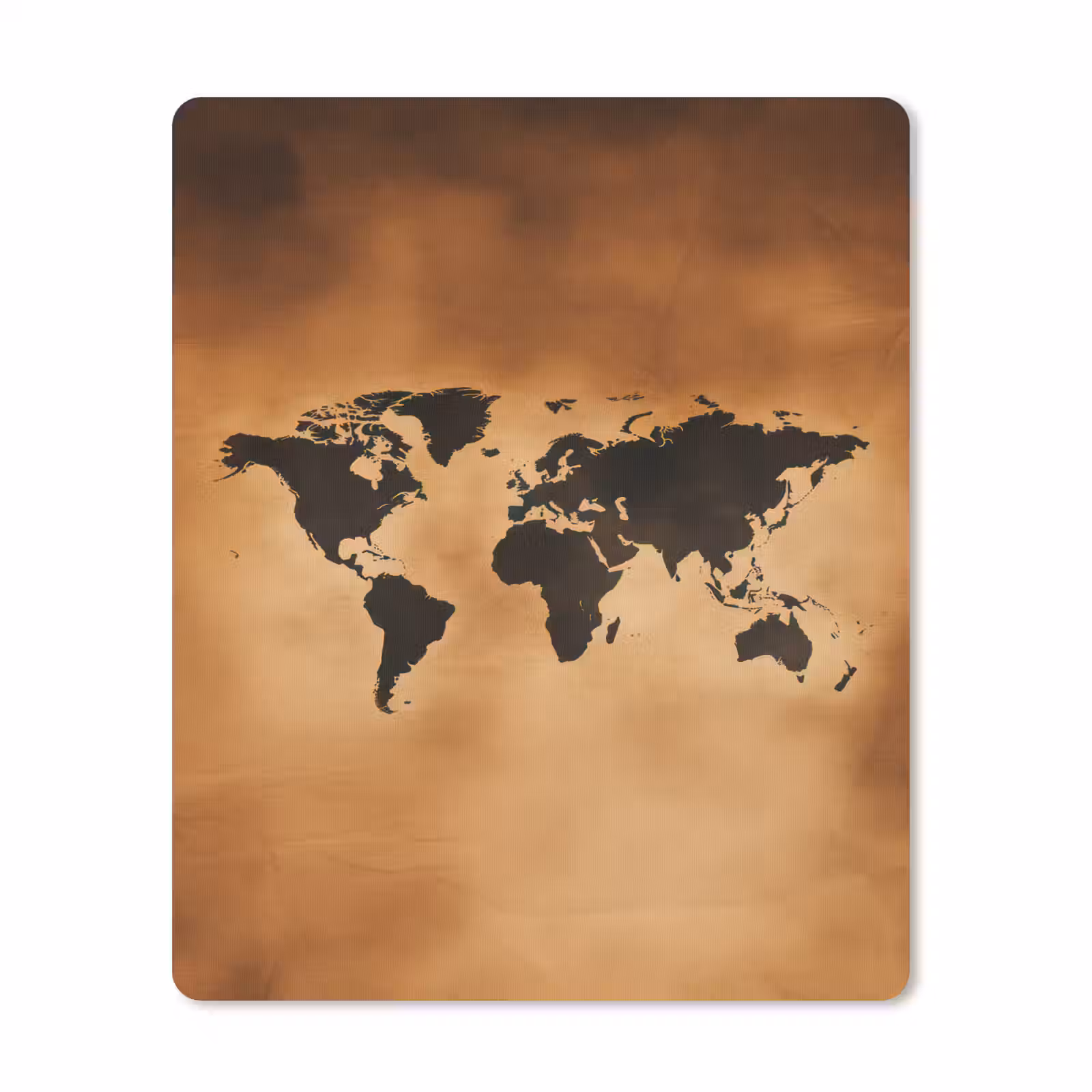 Muismat - Wereldkaart - Bruin - Kaart — 1