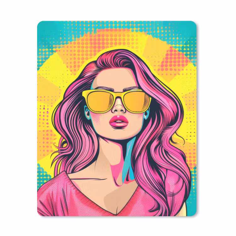 Muismat - Zonnebril - Vrouw - Zonnig - Geel — 1