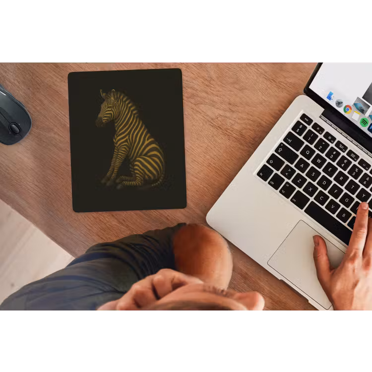 Muismat - Zebra - Strepen - Goud — 2