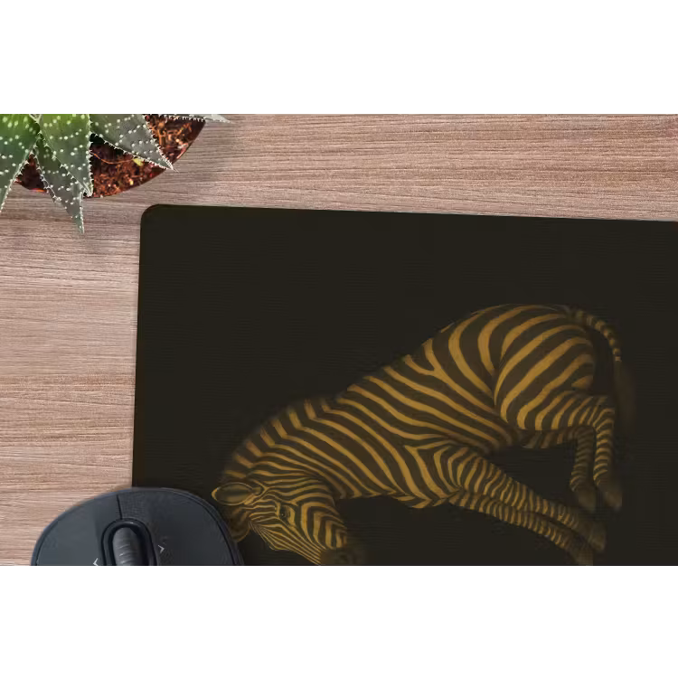 Muismat - Zebra - Strepen - Goud — 5