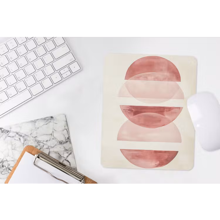 Muismat - Minimalistisch - Cirkels - Roze — 4