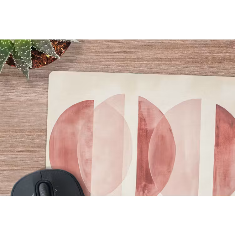 Muismat - Minimalistisch - Cirkels - Roze — 5