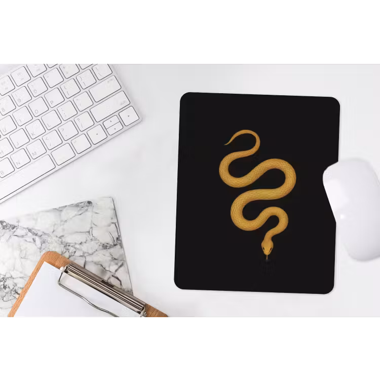 Muismat - Slang - Minimalistisch - Goud — 4