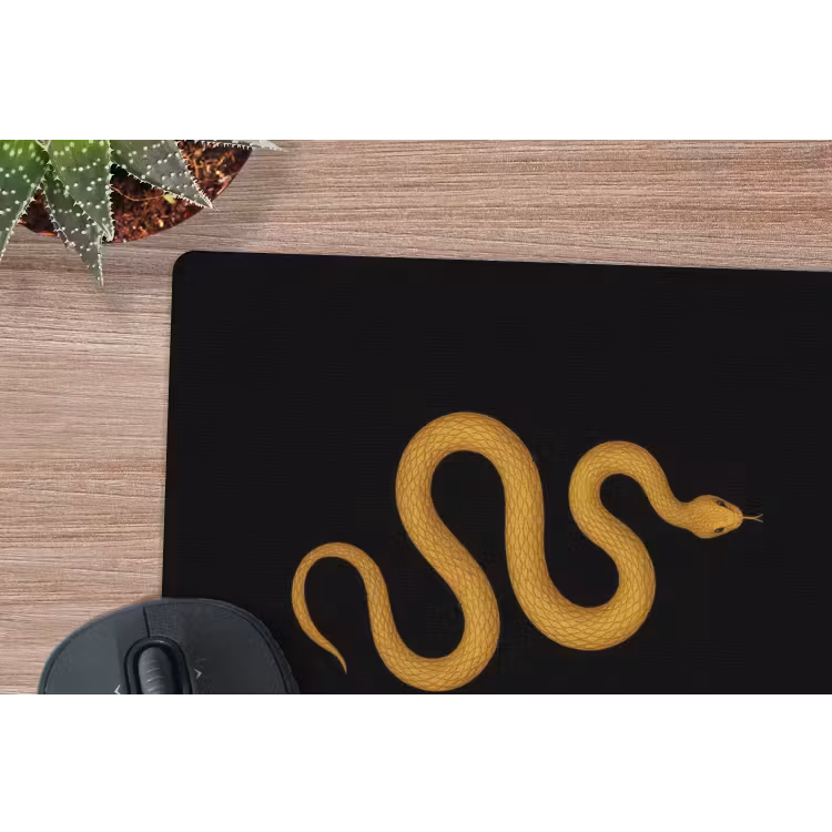 Muismat - Slang - Minimalistisch - Goud — 5