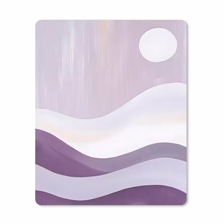 Muismat - Golven - Heuvels - Abstract - Paars — 1