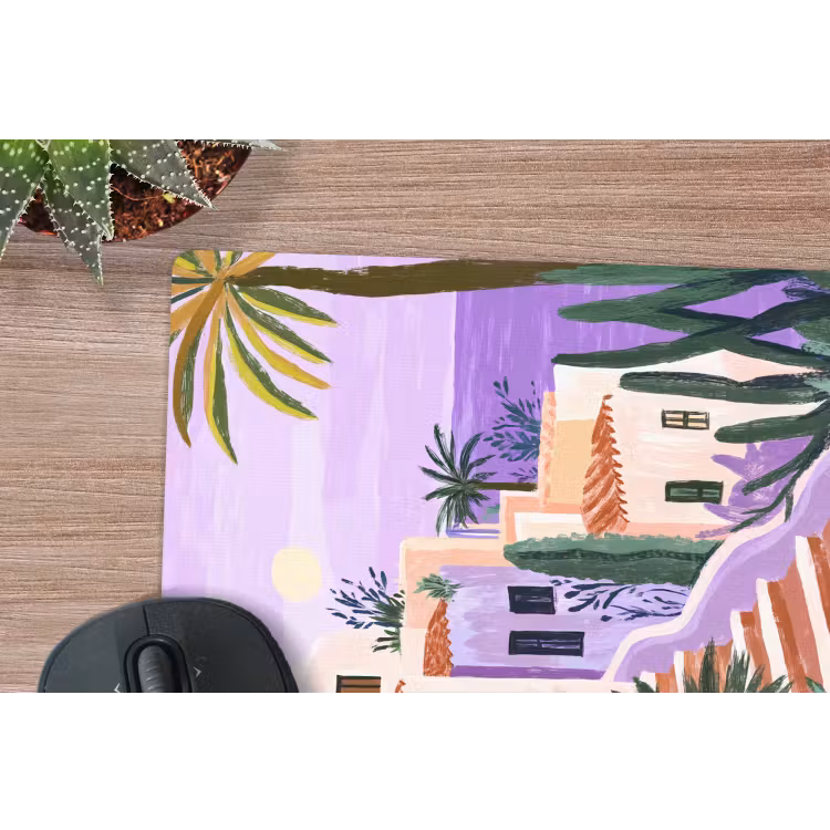 Muismat - Huizen - Minimalistisch - Palmbomen - Kust — 5