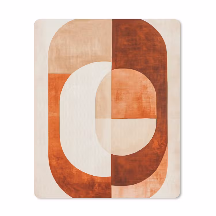 Muismat - Illustratie - Abstract - Vormen - Rood — 1