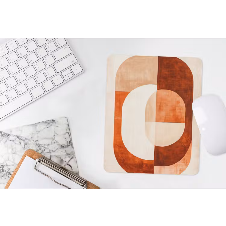 Muismat - Illustratie - Abstract - Vormen - Rood — 4