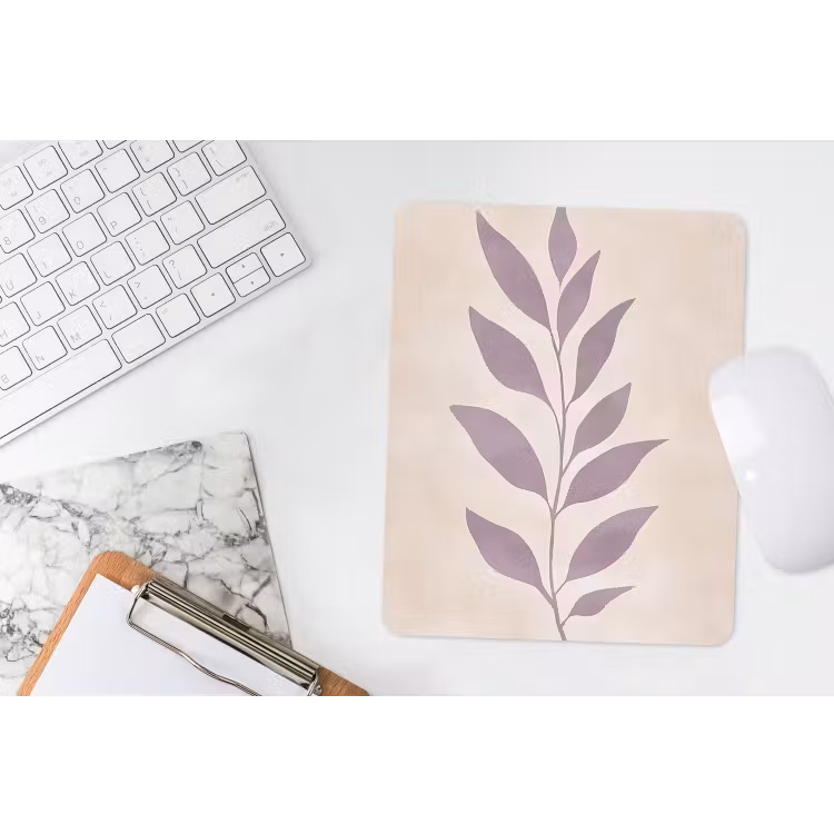 Muismat - Tak - Bladeren - Minimalistisch - Beige — 4