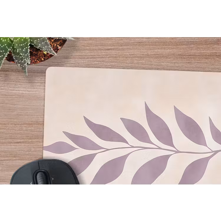 Muismat - Tak - Bladeren - Minimalistisch - Beige — 5