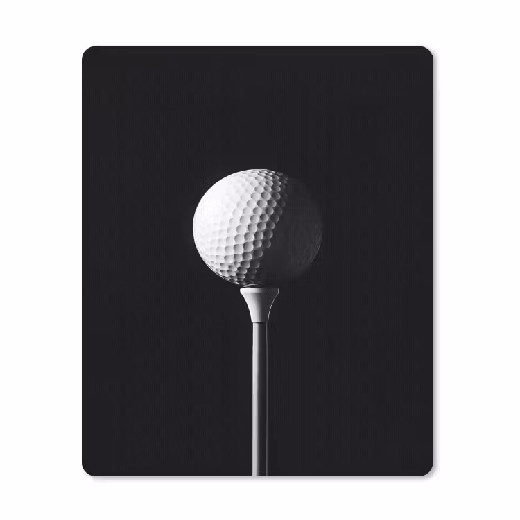 Muismat - Golfbal - Minimalistisch - Wit — 1