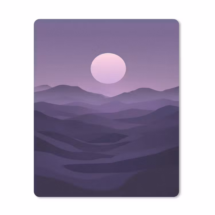 Muismat - Heuvels - Paars - Mist - Zon — 1