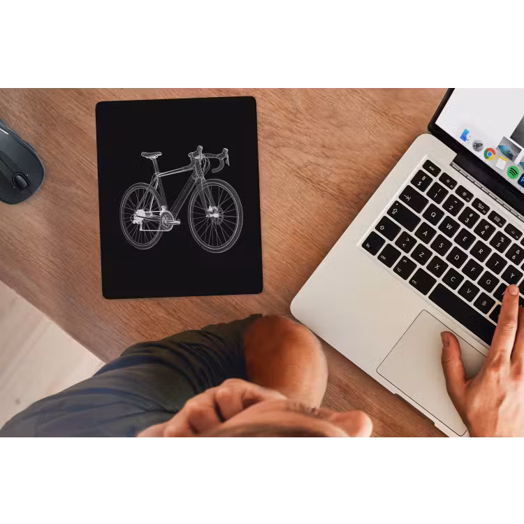 Muismat - Lijnen - Illustratie - Wit — 2