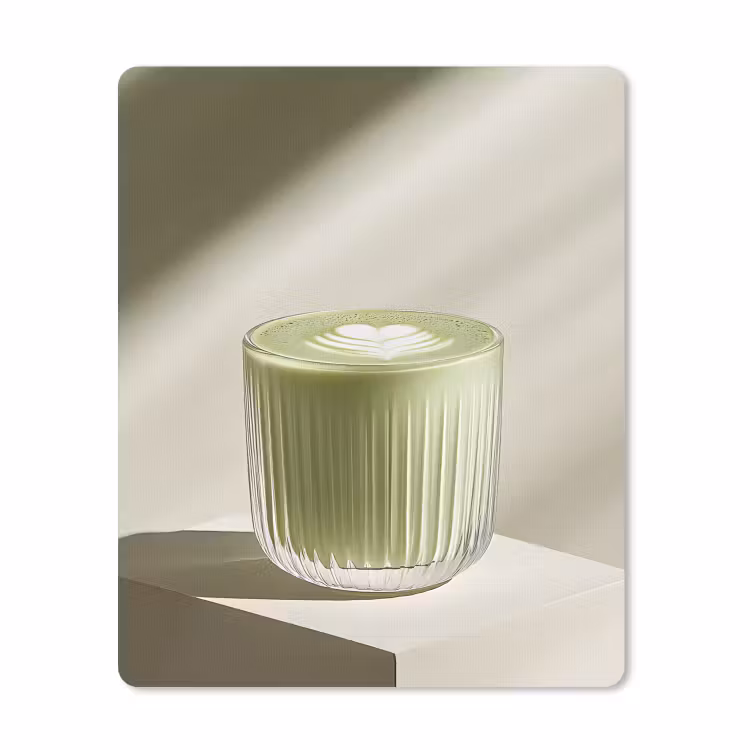 Muismat - Matcha - Glas - Groen - Minimalistisch — 1